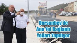 Dursunbey’de Ana Yol Bağlantı Yolları Yapılıyor