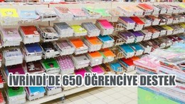 İVRİNDİ’DE 650 ÖĞRENCİYE DESTEK