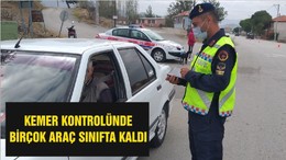 KEMER KONTROLÜNDE BİRÇOK ARAÇ SINIFTA KALDI