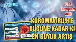 BALIKESİR’DE 4 KASIM KORONAVİRÜS TABLOSU