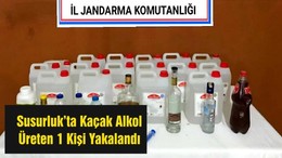 Susurluk’ta Kaçak Alkol Üreten 1 Kişi Yakalandı
