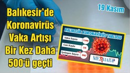 Balıkesir’de Vaka Artışı Yine 500'ü Geçti
