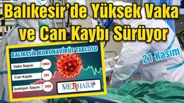 Balıkesir’de Yüksek Vaka ve Can Kaybı Sürüyor