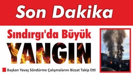 Balıkesir Sındırgı’da Büyük Yangın