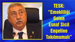 TESK: “Emekliliği Gelen Esnaf Sicil Engeline Takılmamalı”