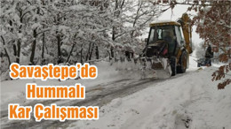 Savaştepe’de Hummalı Kar Çalışması