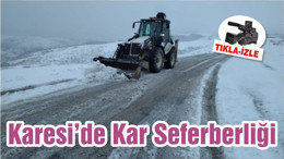 Karesi’de Kar Seferberliği