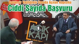 Balıkesir Valiliğinin Umuda Açılan Kapısına Ciddi Sayıda Başvuru