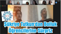 Şükriye Tutkun'dan Bolluk Öğrencilerine Sürpriz