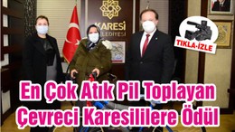 En Çok Atık Pil Toplayan Çevreci Karesililere Ödül