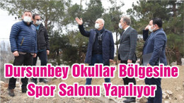Dursunbey Okullar Bölgesine Spor Salonu Yapılıyor