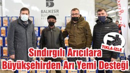 Sındırgılı Arıcılara Büyükşehirden Arı Yemi Desteği