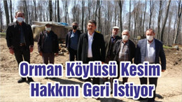 Orman Köylüsü Kesim Hakkını Geri İstiyor