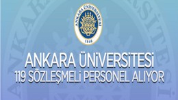 Ankara Üniversitesi 119 Sözleşmeli Personel Alacak