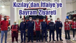 Kızılay’dan İtfaiye’ye Bayram Ziyareti