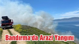 Bandırma'da Arazi Yangını
