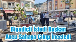 Bigadiçli İstedi Başkan Avcu Sahaya Çıkıp İnceledi