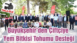 Büyükşehir’den Çiftçiye Yem Bitkisi Tohumu Desteği