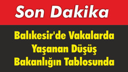 Balıkesir'de Vakalarda Yaşanan Düşüş Bakanlığın Tablosunda