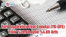 Yurt Dışı Üretici Fiyat Endeksi (YD-ÜFE) Yıllık %39.60 Aylık %4.69 Arttı