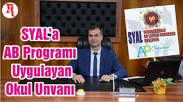 SYAL’a AB Programı Uygulayan Okul Unvanı