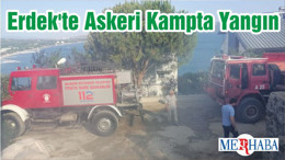 Erdek'te Askeri Kampta Yangın