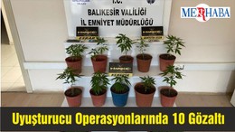 Balıkesir'deki Uyuşturucu Operasyonlarında 10 Gözaltına