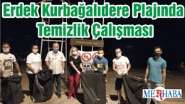 Erdek Kurbağalıdere Plajında Temizlik Çalışması