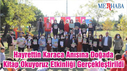 Hayrettin Karaca Anısına Doğada Kitap Okuyoruz Etkinliği Gerçekleştirildi