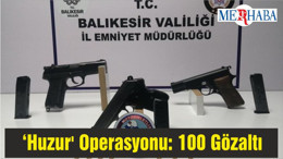Balıkesir'de 'Huzur' Operasyonu: 100 Gözaltı