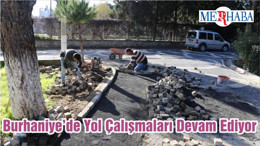 Burhaniye’de Yol Çalışmaları Devam Ediyor