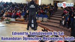 Edremit'te Sahil Güvenlik Ve Sat Komandoları Öğrencilere Mesleklerini Anlattı