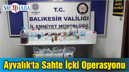 Ayvalık'ta Sahte İçki Operasyonunda Bir Şüpheli Yakalandı