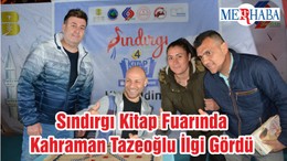 Sındırgı Kitap Fuarında Kahraman Tazeoğlu İlgi Gördü