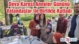 Deva Karesi Anneler Gününü Vatandaşlar ile Birlikte Kutladı