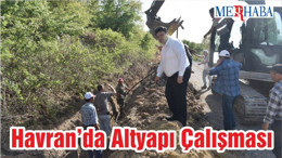 Havran’da Altyapı Çalışması