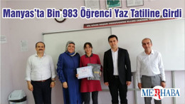 Manyas’ta Bin 983 Öğrenci Yaz Tatiline Girdi