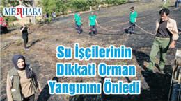 Su İşçilerinin Dikkati Orman Yangınını Önledi