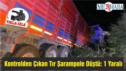 Kontrolden Çıkan Tır Şarampole Düştü: 1 Yaralı