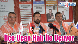 İlçe Uçan Hali İle Uçuyor