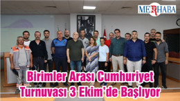 Birimler Arası Cumhuriyet Turnuvası 3 Ekim’de Başlıyor