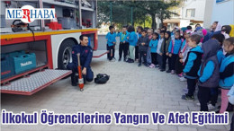 İlkokul Öğrencilerine Yangın Ve Afet Eğitimi