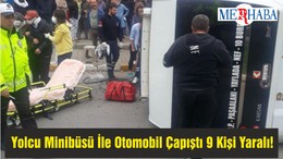Balıkesir'de Yolcu Minibüsü İle Otomobil Çapıştı 9 Kişi Yaralı!