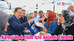 Karesi’de 4 Ekim İçin Anlamlı Etkinlik