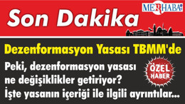 Dezenformasyon Yasası TBMM'de