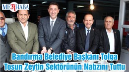 Bandırma Belediye Başkanı Tolga Tosun Zeytin Sektörünün Nabzını Tuttu