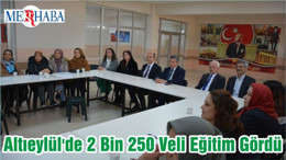Altıeylül'de 2 Bin 250 Veli Eğitim Gördü