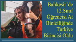 Balıkesir’den At Biniciliğinde Türkiye Birincisi