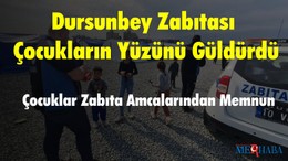 Dursunbey Zabıtası Çocukların Yüzünü Güldürdü