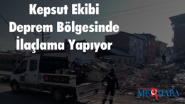 Kepsut Ekibi Deprem Bölgesinde İlaçlama Yapıyor